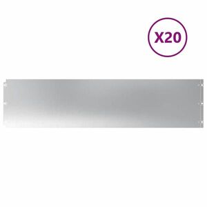 vidaXL 20 db horganyzott acélból gyepszegélyek 25x103 cm kép