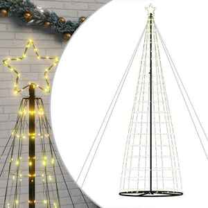 vidaXL meleg fehér LED karácsonyfa 1534 LED 503 cm kép