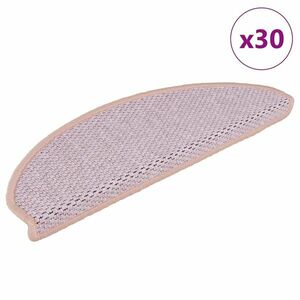 vidaXL 30 db piros lépcsőszőnyegek öntapadós szizál kinézetű 65x21x4cm kép