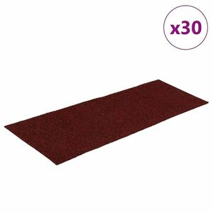 vidaXL 30 db piros lépcsőszőnyeg öntapadós téglalap alakú 60x25 cm kép