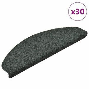 vidaXL 30 db zöld öntapadó lépcsőszőnyeg 65x21x4 cm kép