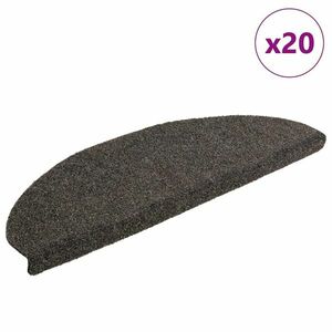 vidaXL 20 db antracitszürke öntapadó lépcsőszőnyeg 65x21x4 cm kép