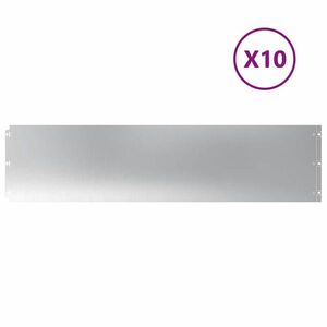 vidaXL 10 db horganyzott acélból gyepszegélyek 25x103 cm kép