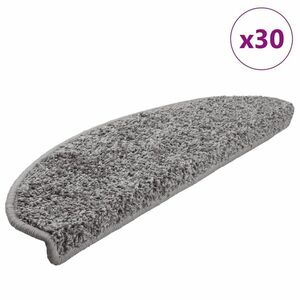 vidaXL 30 db szürke lépcsőszőnyeg 65 x 21 x 4 cm kép