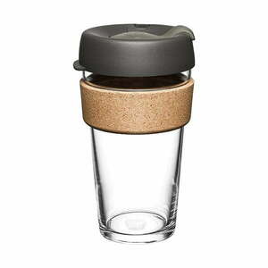 Fekete-barna utazóbögre 454 ml Brew Cork Nitro L – KeepCup kép