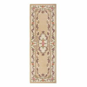 Aubusson bézs gyapjú futószőnyeg, 67 x 210 cm - Flair Rugs kép