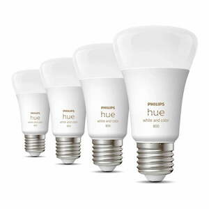 LED okos izzó szett 4 db-os E27, 9 W White and color ambiance – Philips Hue kép