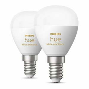 Okos izzó szett 2 db-os E14, 5 W White ambiance – Philips Hue kép