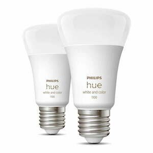 LED okos izzó szett 2 db-os E27, 11 W White and color ambiance – Philips Hue kép