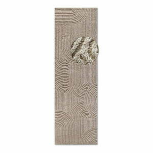 Bézs futószőnyeg 80x240 cm Chappe Beige – Elle Decoration kép