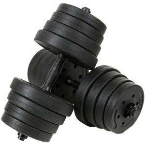 Funfit állítható 30kg bitumen Súlyzó szett 2x15kg - fekete kép