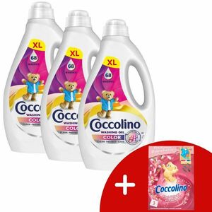 Coccolino Color folyékony Mosógél 3x2, 72L - 204 mosás + Ajándék C... kép