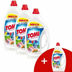 Tomi Color Mandulatej folyékony Mosószer 3x3, 6L - 240 mosás + 1 Ajándék kép