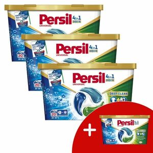 Persil 4in1 Discs Universal Mosókapszula 3x20 mosás + 1 Ajándék kép