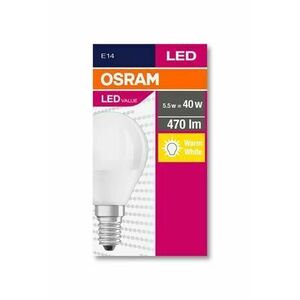 OSRAM LED izzó, E14, kisgömb, P45, 5, 7W, 470lm, 2700K (MF), OSRAM... kép