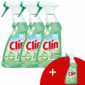 Clin ProNature Ablaktisztító spray 3x500ml + 1 Ajándék kép