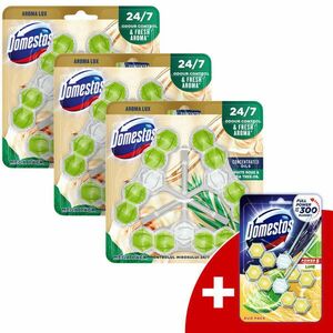 Domestos WC-frissítő Blokk Aroma Lux White Rosebuds & Tea Tre... kép