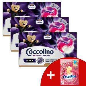 Coccolino Black 3in1 Mosókapszula 3x40 mosás + Ajándék Coccolino... kép