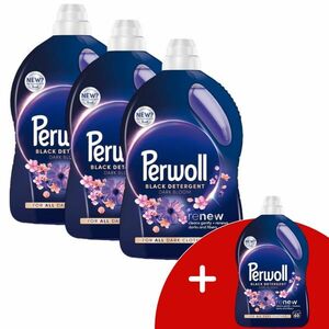 Perwoll Renew Dark Bloom folyékony Mosószer 3x3L - 180 mosás + 1 Ajándék kép