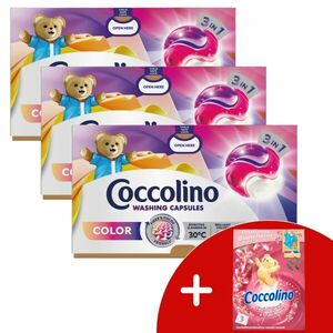 Coccolino Color 3in1 Mosókapszula 3x40 mosás + Ajándék Coccolino... kép