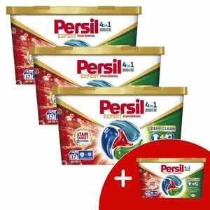 Persil 4in1 Discs Stain Removal Mosókapszula 3x17 mosás + 1 Ajándék kép