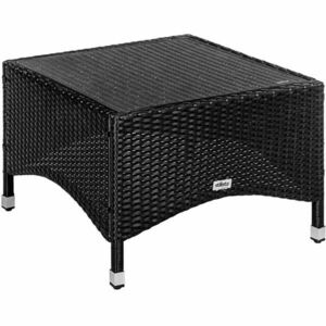 STILISTA Kerti asztal 58 x 58 cm polyrattan fekete kép