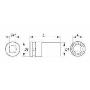 Cattara Hatszögletű dugókulcs 3/4 30 mm CrMo kép