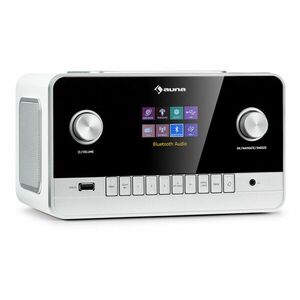 Auna Connect 150 MKII, 2.1 internetes rádió, DAB/DAB+/FM, Spotify, BT, 2, 8"-os TFT-kijelző kép