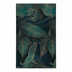 Petróleum színű mosható szőnyeg 120x180 cm Midnight Jungle – Mila Home kép