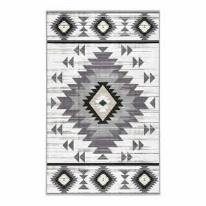 Világosszürke mosható szőnyeg 80x150 cm Ethnic Geo – Mila Home kép