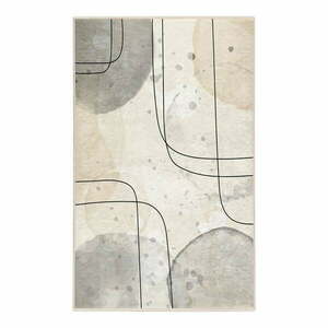 Szürke-krémszínű mosható szőnyeg 80x150 cm Simple Lines – Mila Home kép