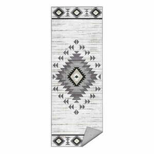 Világosszürke mosható futószőnyeg 80x200 cm Ethnic Geo – Mila Home kép