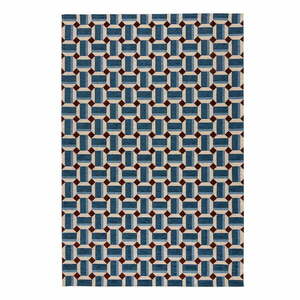 Kék szőnyeg 120x170 cm Lennox Geometric – Flair Rugs kép