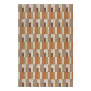 Narancssárga-natúr színű szőnyeg 120x170 cm Riley Block Geo – Flair Rugs kép