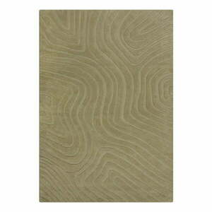 Khaki kézi szövésű gyapjú szőnyeg 120x170 cm Mesmerise Sage – Flair Rugs kép