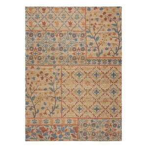 Natúr színű kézi szövésű jutakeverék szőnyeg 160x230 cm Taylor Patchwork – Flair Rugs kép