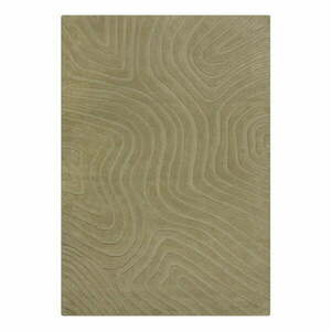 Khaki kézi szövésű gyapjú szőnyeg 200x290 cm Mesmerise Sage – Flair Rugs kép