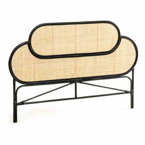 Lalita rattan ágytámla fekete részletekkel, 170 x 120 cm - Kave Home kép