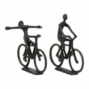 Fém szobor készlet 2 db-os 22 cm Cyclists – Light & Living kép