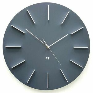 Future Time FT2010GY Round grey Design falióra, átmérő 40 cm kép