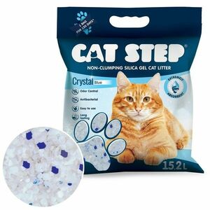 Cat Step szilikagél macskaalom Crystal Blue 6, 68kg, 15, 2 l kép