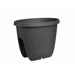 Gardenico virágtartó erkélykorlátra Balconia OVI antracit, átmérő: 30 cm kép