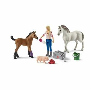 Schleich 42486 Orvoslátogatás kancánál és csikóknál kép