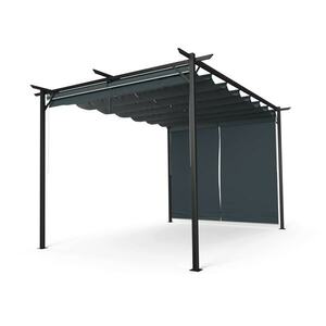 Blumfeldt Pantheon Robust Pergola, 3x4 m időjárásálló porszórt acél oldalsó redőnyökkel kép