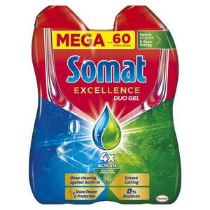 Somat Excellence DuoGel Grease Cutting Mosogatógél 60 mosogatás 2x540ml kép