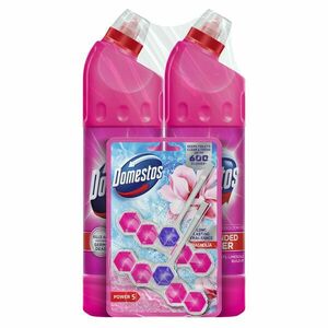 Domestos Fertőtlenítő Pink Fresh 2x750ml + Domestos Power5 WC-fri... kép