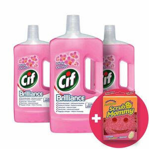 Cif Brilliance folyékony Tisztítószer Pink Orchidea 3x1L + Ajándé... kép