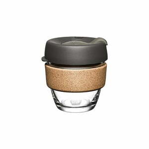 Fekete-barna utazóbögre 227 ml Brew Cork Nitro S – KeepCup kép