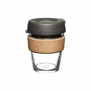 Fekete-barna utazóbögre 340 ml Brew Cork Nitro M – KeepCup kép