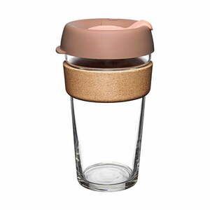 Rózsaszín-barna utazóbögre 454 ml Brew Frappe L – KeepCup kép